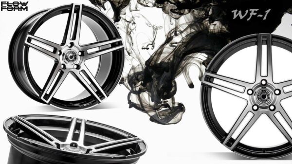 cerchi in lega Wrath Wheels WF1 black diamond da 18" in 5/112 ET 42 - immagine 3