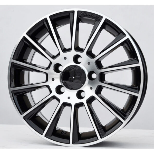 cerchi in lega replica mercedes black diamond da 15" in 5/112 ET 44 - immagine 3