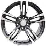 cerchi in lega replica BMW black diamond da 16" unica misura in 5/120 ET 35 - immagine 2