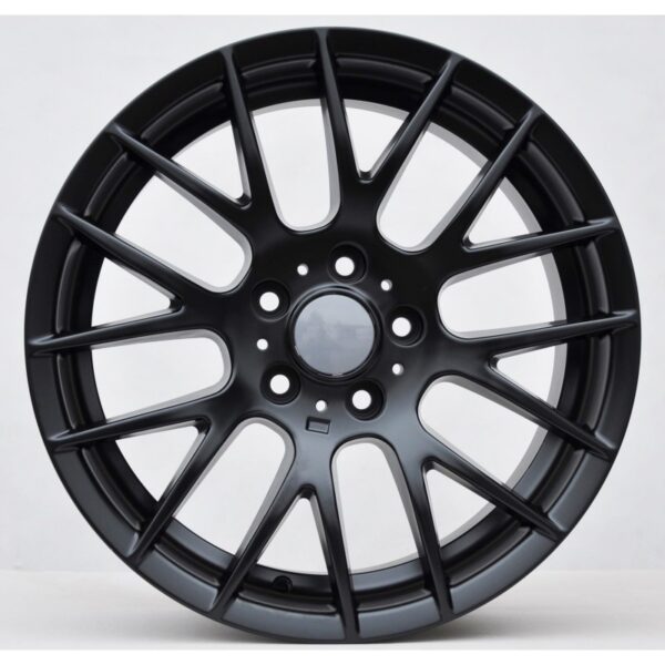 cerchi in lega replica BMW matt black da 18″ in 5/120 doppia misura - immagine 2