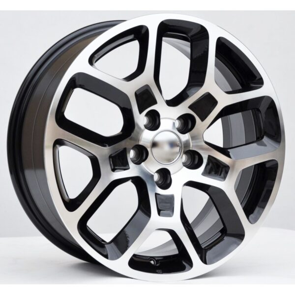 cerchi in lega replica Jeep black diamond da 17" in 5/110 ET 40 - immagine 2