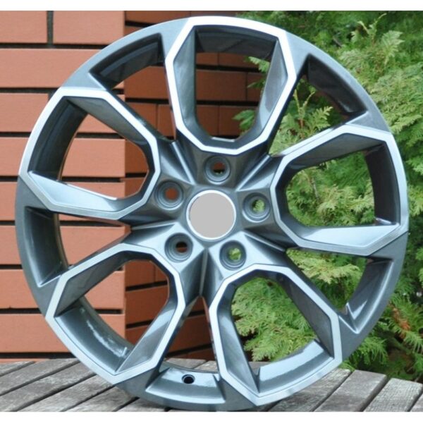 cerchi in lega replica antracite diamantato da 16" in 5/112 ET 46 - immagine 3