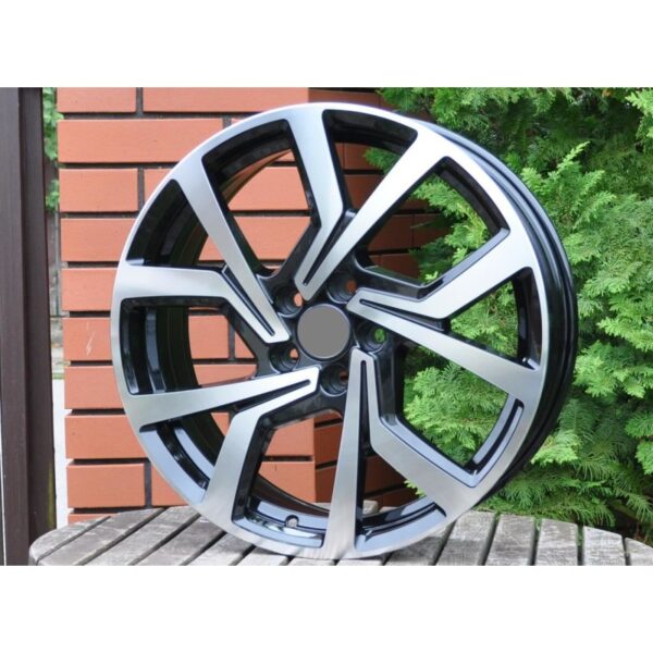 cerchi in lega replica modello Brescia black diamond da 18" in 5/112 ET 40 - immagine 3
