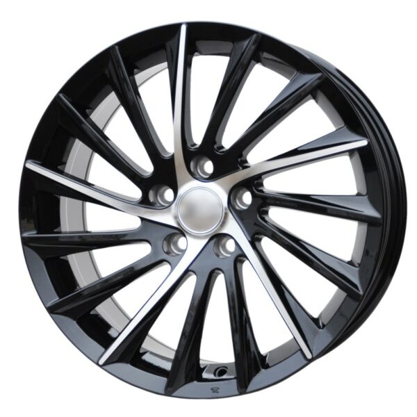 cerchi in lega replica Alfa Romeo black diamond da 16" in 5/110 ET 31 - immagine 4