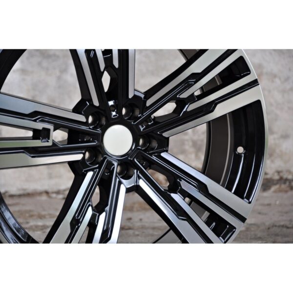 cerchi in lega replica BMW black diamond da 19" in 5/112 doppia misura - immagine 3