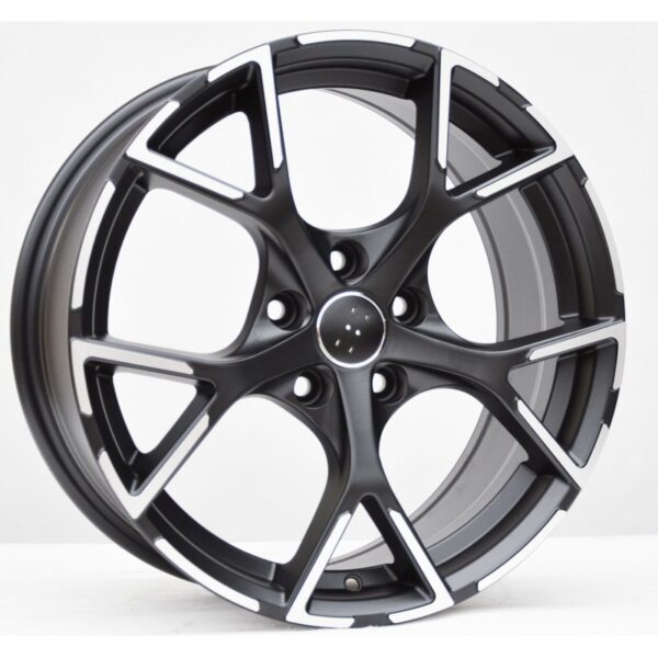 cerchi in lega replica matt black diamond da 17" in 5/100 ET 42 - immagine 2