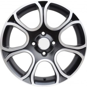 cerchi in lega replica Fiat black diamond da 15″ in 4/98 ET 35