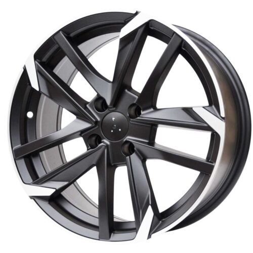 cerchi in lega replica PEUGEOT nero satinato e diamantato da 15″ in 4/108 ET 25