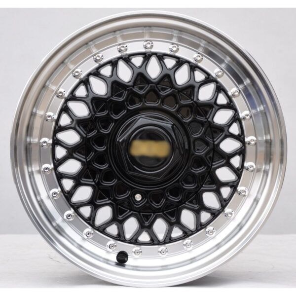 cerchi in lega replica BBS gloss black da 13" in 4/100 ET 30 - immagine 2