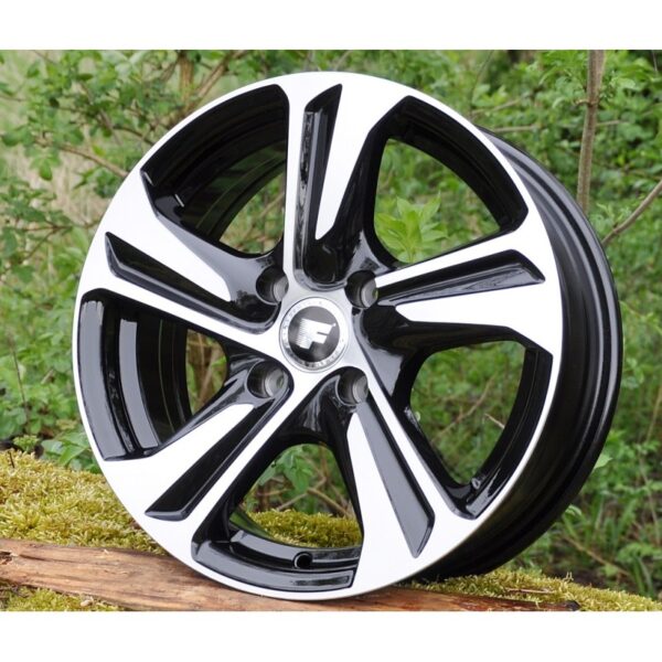cerchi in lega replica black diamond da 14″ in 4/100 ET 40 - immagine 2