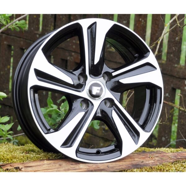 cerchi in lega replica black diamond da 14″ in 4/100 ET 40 - immagine 3