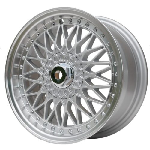 cerchi in lega replica BBS silver da 13″ in 4/108 ET 30