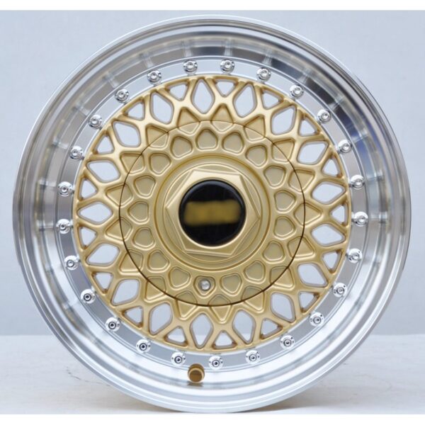 cerchi in lega replica BBS oro da 13″ in 4/100 ET 30 - immagine 2