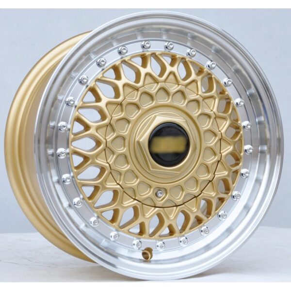 cerchi in lega replica BBS oro da 13″ in 4/100 ET 30 - immagine 4