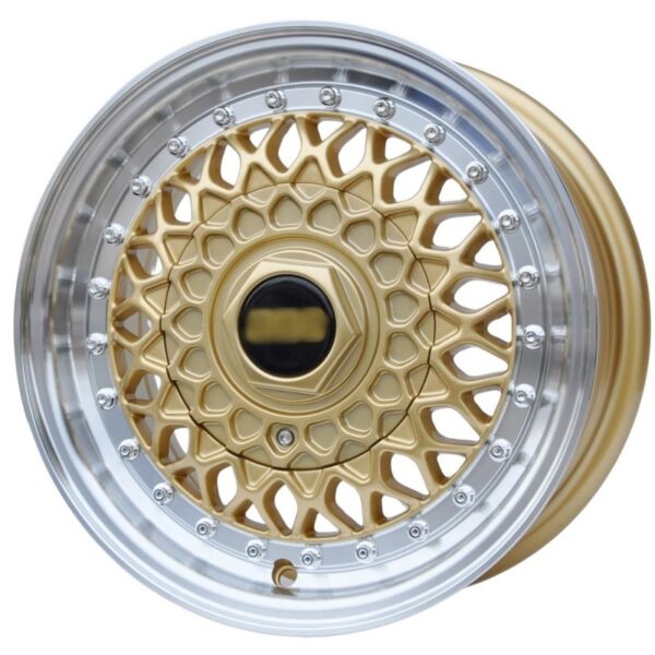cerchi in lega replica BBS oro da 13″ in 4/100 ET 30