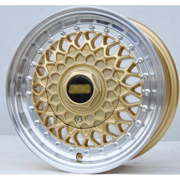 cerchi in lega replica BBS oro da 13″ in 4/100 ET 30 - immagine 3