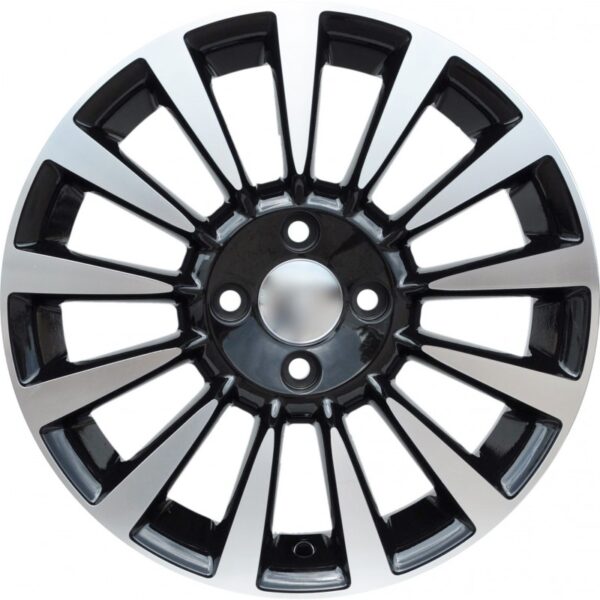 cerchi in lega replica FIAT black diamond da 15″ in 4/98 ET 35