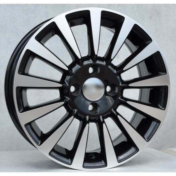 cerchi in lega replica FIAT black diamond da 15″ in 4/98 ET 35 - immagine 3