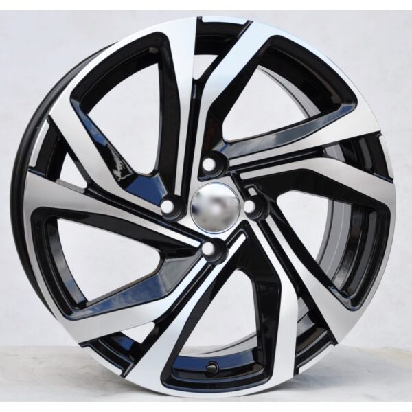 cerchi in lega replica renault black diamond da 16″ in 4/100 ET 37 - immagine 3