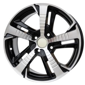 cerchi in lega replica PEUGEOT black diamond da 16″ in 4/108 ET 25