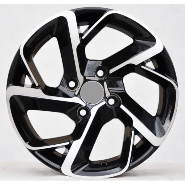 cerchi in lega replica PEUGEOT black diamond da 16″ in 4/108 ET 25 - immagine 2