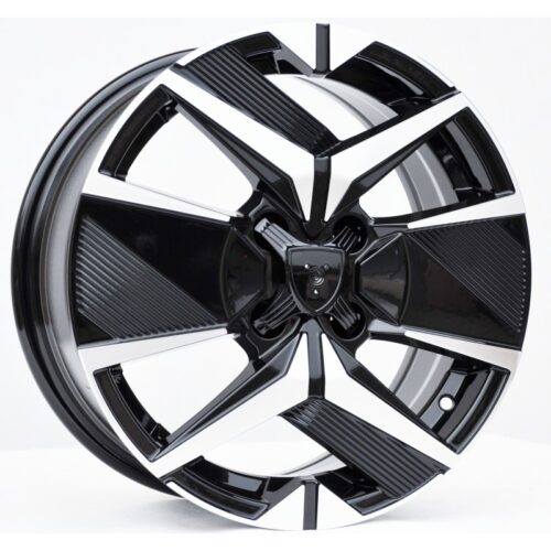cerchi in lega replica Peugeot black diamond da 16″ in 4/108 ET 32