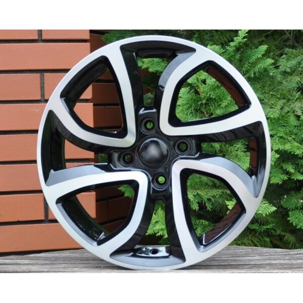 cerchi in lega replica RENAULT black diamond da 16″ in 4/108 ET 26 - immagine 2