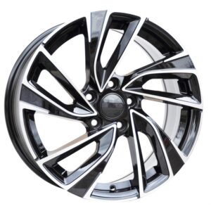 cerchi in lega modello Adelaide black diamond per POLO da 16″ in 5/100 ET 42
