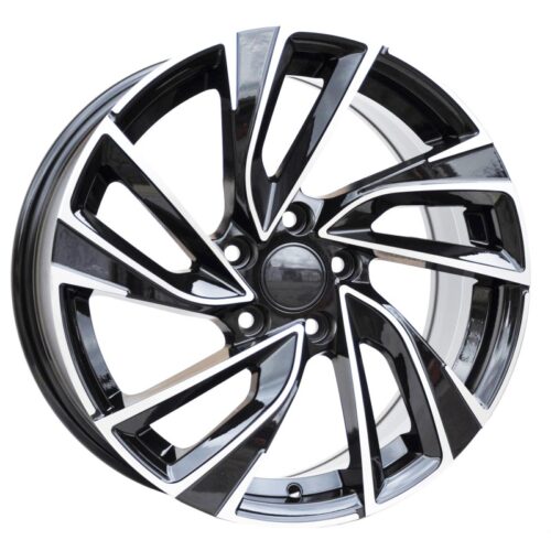 cerchi in lega modello Adelaide black diamond per POLO da 16″ in 5/100 ET 42