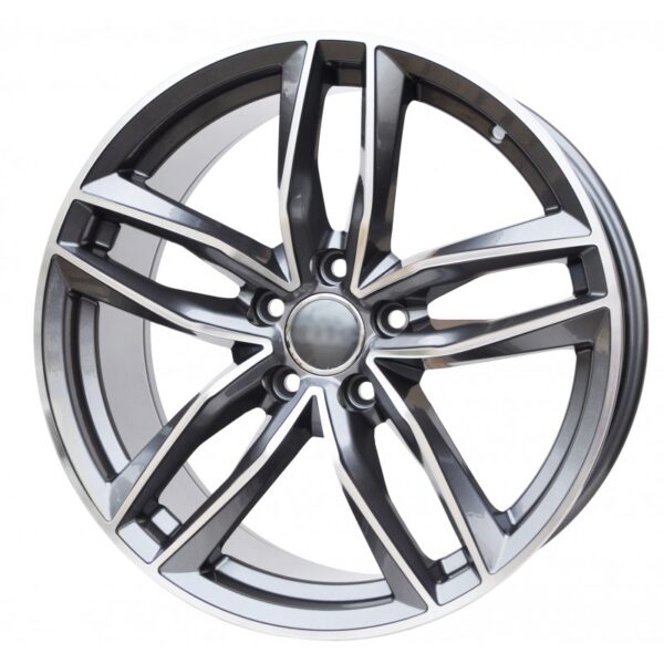 cerchi in lega replica AUDI antracite diamantato da 16" in 5/100 ET 34