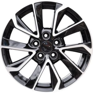 cerchi in lega replica TOYOTA black diamond da 16″ in 5/100 ET 39