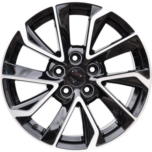 cerchi in lega replica TOYOTA black diamond da 16″ in 5/100 ET 39