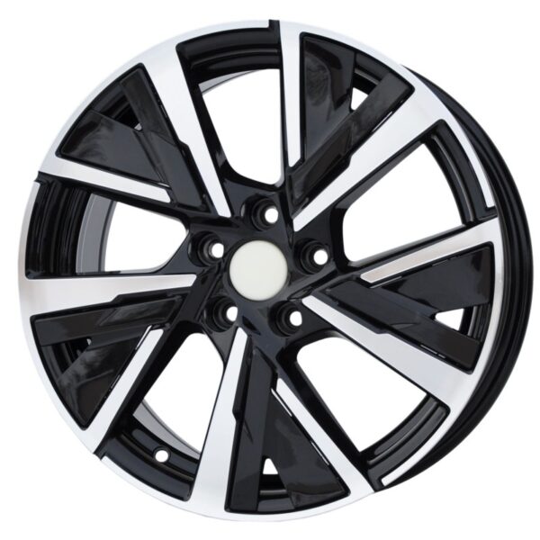 cerchi in lega replica PEUGEOT black diamond da 16" in 5/108 ET 40