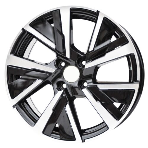 cerchi in lega replica Peugeot black diamond da 16″ in 4/108 ET 32