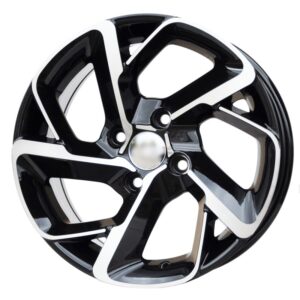 cerchi in lega replica PEUGEOT black diamond da 16″ in 4/108 ET 25