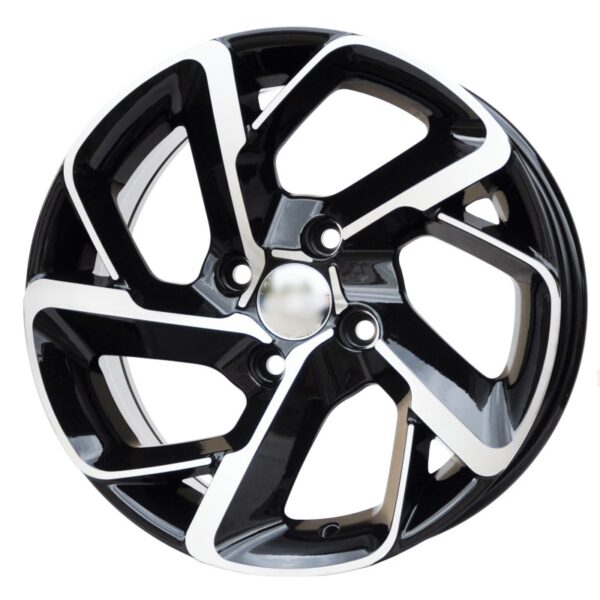 cerchi in lega replica PEUGEOT black diamond da 16″ in 4/108 ET 25