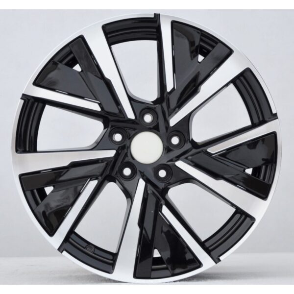 cerchi in lega replica PEUGEOT black diamond da 16" in 5/108 ET 40 - immagine 3