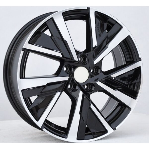 cerchi in lega replica PEUGEOT black diamond da 16" in 5/108 ET 40 - immagine 2