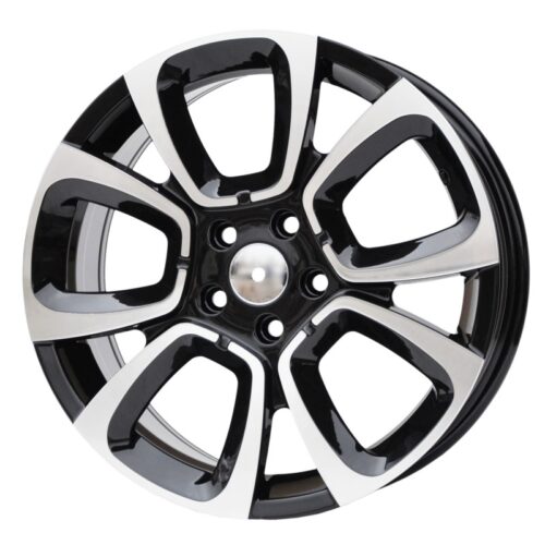 cerchi in lega replica PEUGEOT black diamond da 16″ in 5/108 ET 47