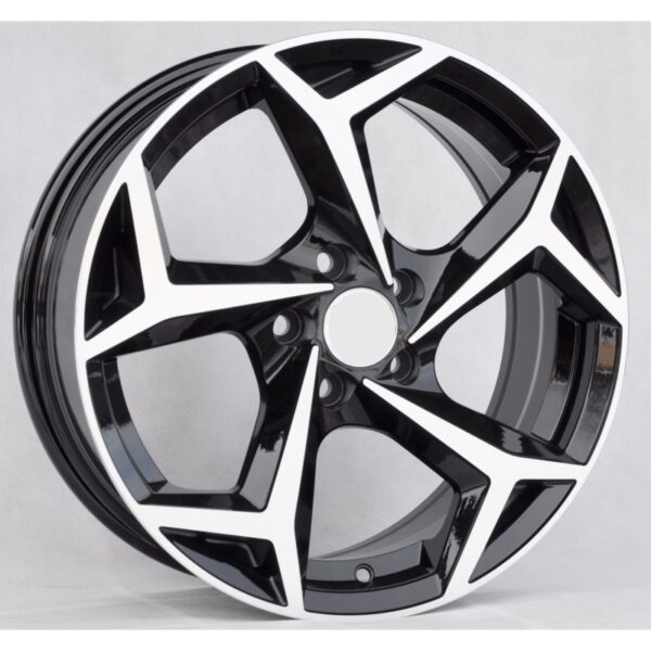 cerchi in lega replica POLO modello Bonneville black diamond da 16" in 5/100 ET 45 - immagine 2