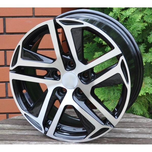 cerchi in lega replica PEUGEOT black diamond da 16″ in 4/108 ET 25 - immagine 2