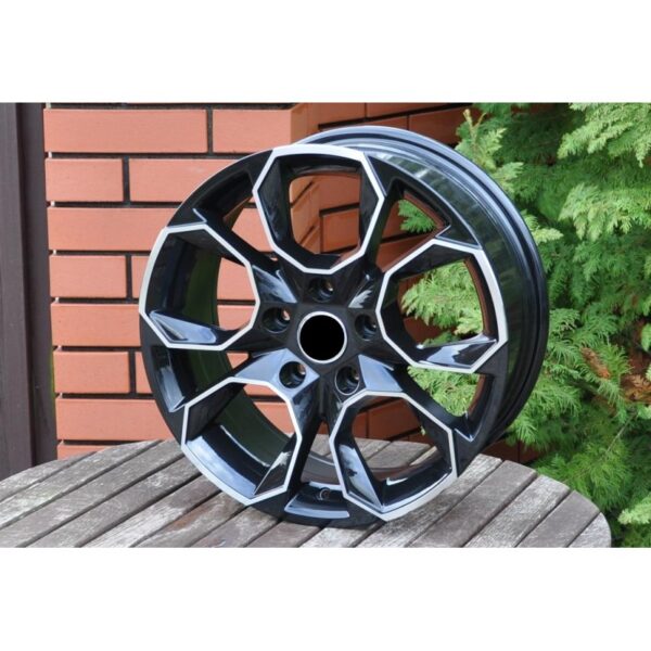 cerchi in lega replica SKODA black diamond da 16" in 5/100 ET 40 - immagine 2