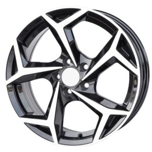 cerchi in lega replica POLO modello Bonneville black diamond da 16" in 5/100 ET 45