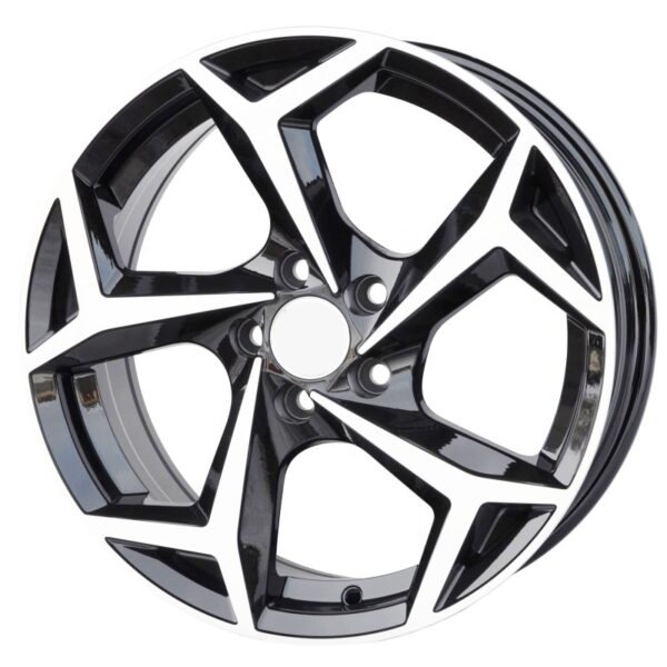 cerchi in lega replica POLO modello Bonneville black diamond da 16" in 5/100 ET 45