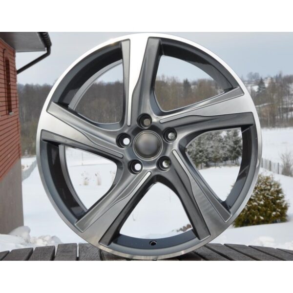 cerchi in lega replica VOLVO antracite diamantato da 16" in 5/108 ET 46 - immagine 3