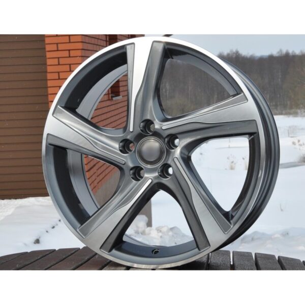 cerchi in lega replica VOLVO antracite diamantato da 16" in 5/108 ET 46 - immagine 4