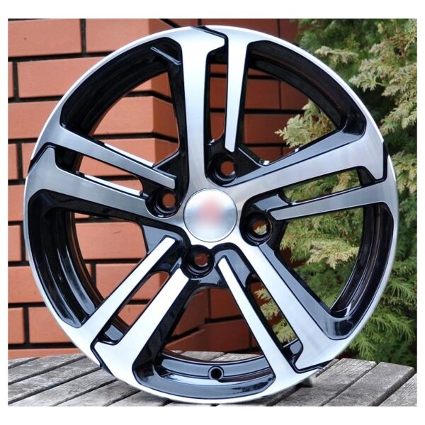 cerchi in lega replica PEUGEOT black diamond da 16″ in 4/108 ET 25 - immagine 3
