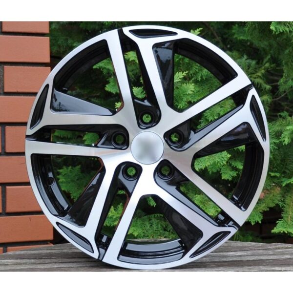 cerchi in lega replica PEUGEOT black diamond da 16″ in 4/108 ET 25 - immagine 3