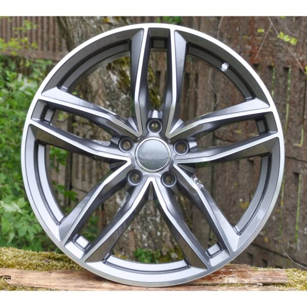 cerchi in lega replica AUDI antracite diamantato da 16" in 5/100 ET 34 - immagine 3