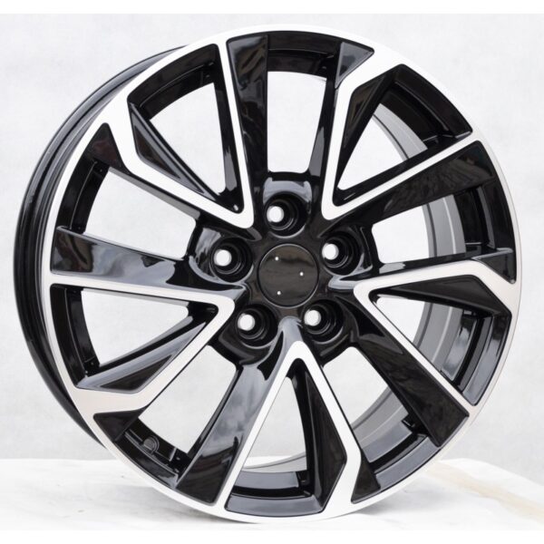 cerchi in lega replica TOYOTA black diamond da 16″ in 5/100 ET 39 - immagine 4